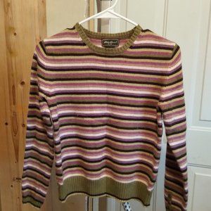 EDDIE BAUER STRIPED SWEATER.... EUC